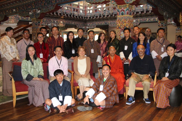 In August 2013, Jon Funabiki met with a group of journalists in Bhutan to discuss the future of journalism in the tiny, Buddhist kingdom.
